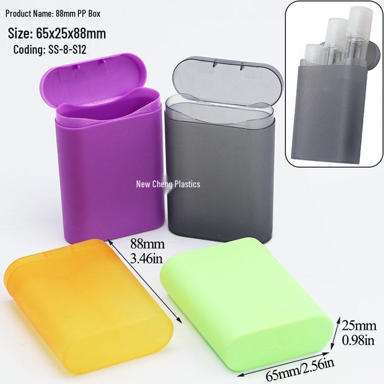 Makeup Cotton Swab Storage Box: Single/Double Compartment, Plastic PP Box for Lipstick and Remover Wipes