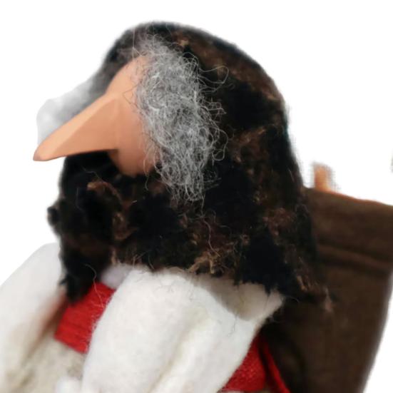 Kitchen Witch Decoration Spoon Doll Handmade Folk Art Good Luck Talisman Figure Wall Door Stove Decor