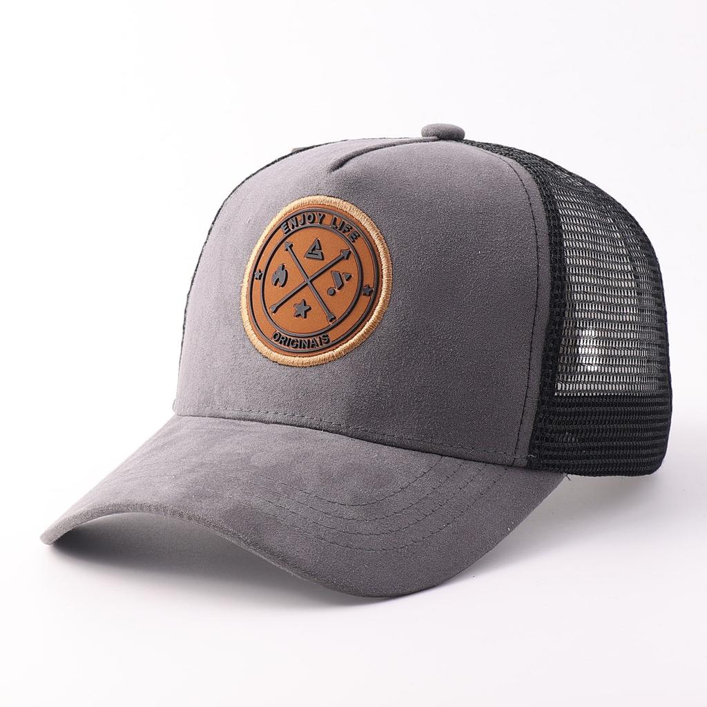 Hot Sale Baseball Cap Mesh Eyelid Label Cap Outdoor Sports Sunscreen Sunshade Hard Top Truck Driver Hat Men