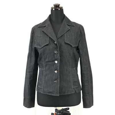 Jaqueta Jeans de Alta Qualidade MOGA Silk 14% Mistura Feminina 2 M Jaquetas Cinzas Jumpers(USADO)