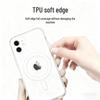 iPhone 17 Pro Magnetic TPU Drop-Proof Transparent Case with Air Cushion Protection