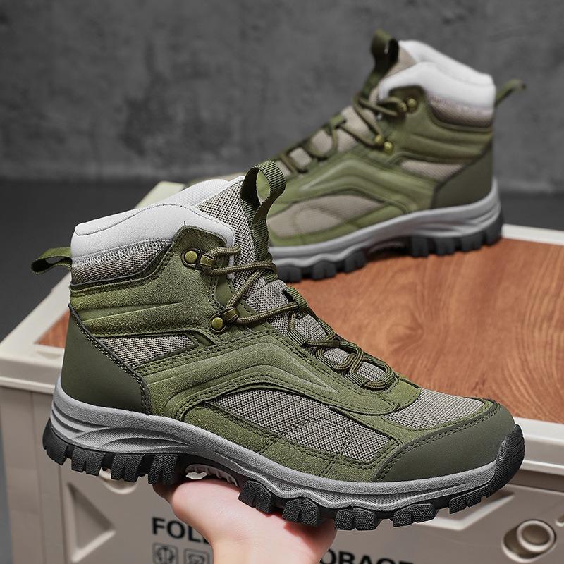 Winter New Large Size Velvet Thickened Outdoor High-top Snow Boots Leisure Sports Camping Mountain Climbing Hiking Shoes