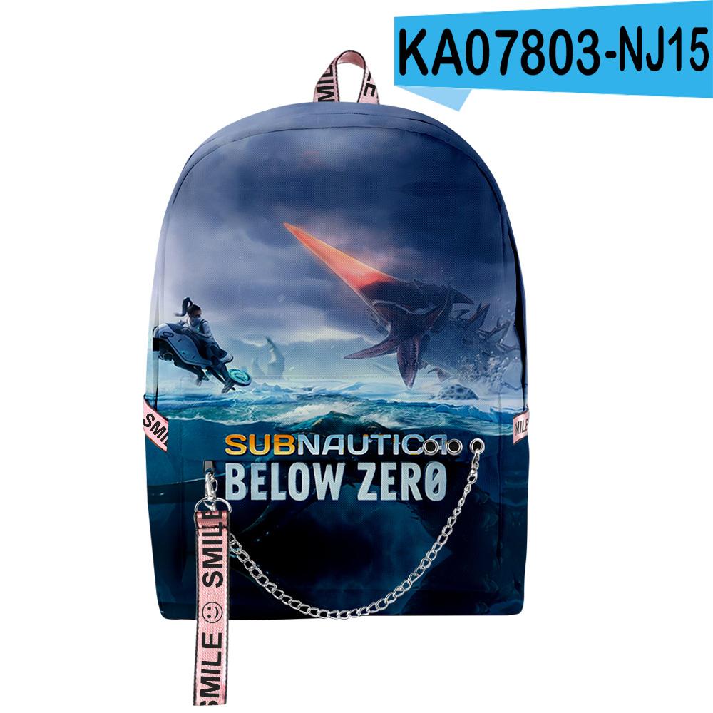 Klassieke Nieuwigheid Subnautica Below Zero Schooltassen Unisex 3D Print Oxford Waterdichte Notitieboek multifunctionele Reistassen