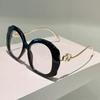 Oversized Round Glasses Women  New in Fashion Multi-color Optical Frames Trendy Vintage Luxury Brand Design Eyewear