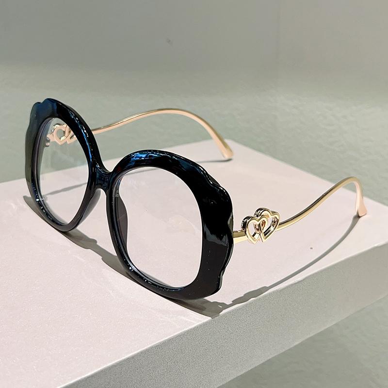 Oversized Round Glasses Women  New in Fashion Multi-color Optical Frames Trendy Vintage Luxury Brand Design Eyewear