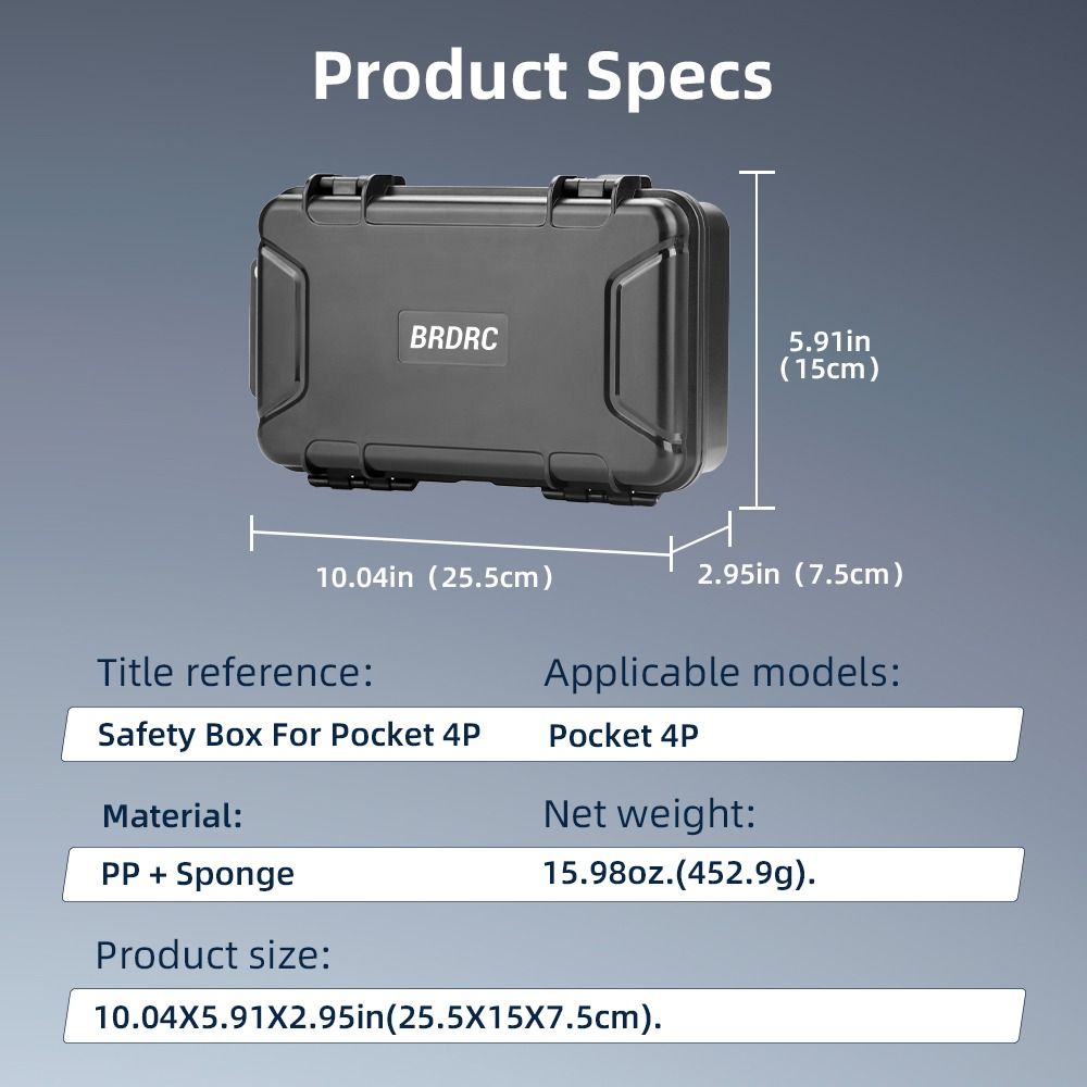 Portable Hard Carrying Case Protective Travel Box for DJI Osmo Pocket 4P Camera Accessories