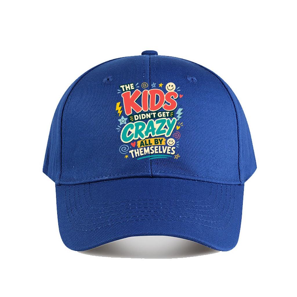 Crazy Parenting Humor Quote Typograp Baseball Cap Fashion Outdoor Sports Sunhat Unisex Snapback Cap Womens