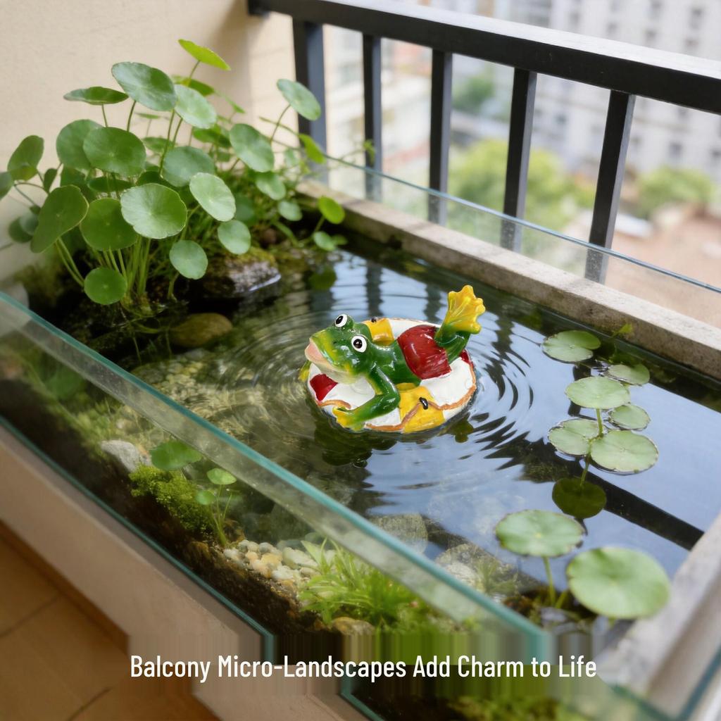 Frog Resin Ornaments for Fish Pond Fountain and Rockery Decorations