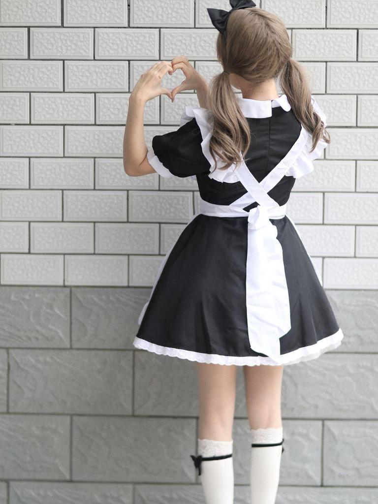 Alice in Wonderland Cosplay Maid Outfit - Anime Lolita Halloween Costume