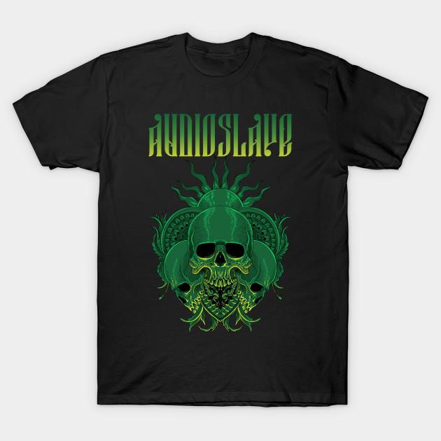 

Men Black Print T-shirt Audioslave Band No-Cut Transfer Paper Print Cotton Tshirt 4XL чорний