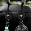 1/2pcs Leather Car Seat Back Hooks Portable Hanging Bag Rack For BMW E30 E34 E36 E39 E46 F10 F13 M Performance X1 F48 X3 X4 X5