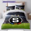 AC Sparta Prag Logo Bettwäsche Steppdecke Set Bettbezug Kissenbezug Heimdekoration Geburtstagsgeschenk (1 Bettbezug + 2 Kissenbezüge, ohne Füllung)