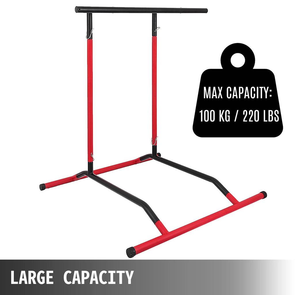 Stazione Trazioni Dip 220LBS Power Tower Stazione Multi-Stazione Power Tower Esercizio Indoor Trazioni