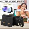 For Samsung Galaxy A55 (5G) Ring Bracket Card Holder Slots Cover Phone Case