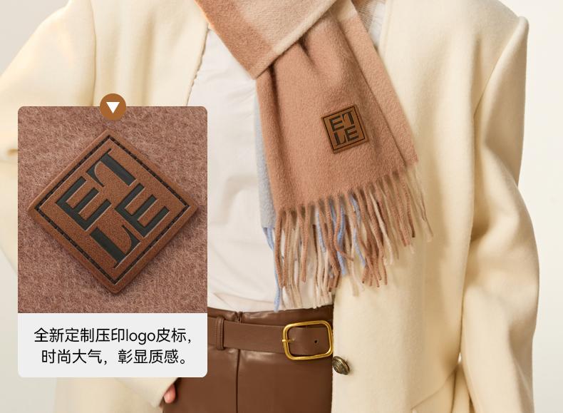 ELLE 100% Cashmere Scarf for Women