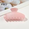 Damage-free Hair Clip Back Head Claw, Macaron Color Shower Clip, Smooth Surface Large Long Claw Anti-Slip Teeth Accessory for Buns Commuting