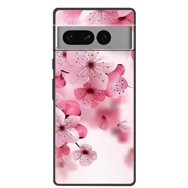 For Google Pixel 7 Pro Case Soft Black Silicone Bumper Butterfly Phone Cover for Googe Pixel7 7Pro Pixel7Pro Cases Fundas Coque