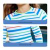 ASK JUNIOR Girls' Sun Protection Long-Sleeve Striped Swimsuit