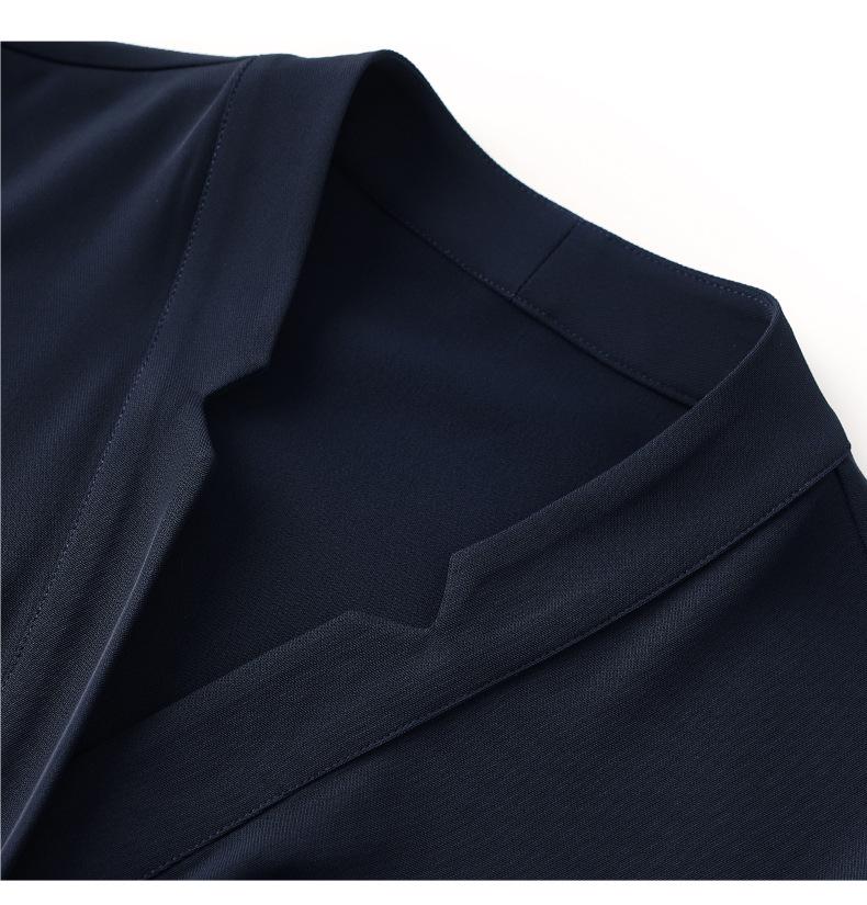 2425406-Early Autumn Waist-Slimming Dress - Women's Simple & Elegant Style
