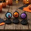 Removable Lid Pumpkin Sound Light Click Keychain Halloween Face Stress Charm  Holiday Gift
