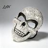 Bling Rhinestone Skull Mask Sparkling Rhinestones Halloween Mask, 3D Comfortable Full Face Eye-catching for Adult Cosplay Parties & Haunted