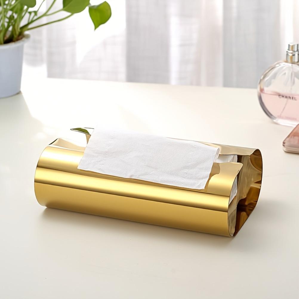 Stainless Steel Tissue Box Living Room Desktop Napkin Holder Table Decoration Tissue Case Storage Box Kitchens Accessories