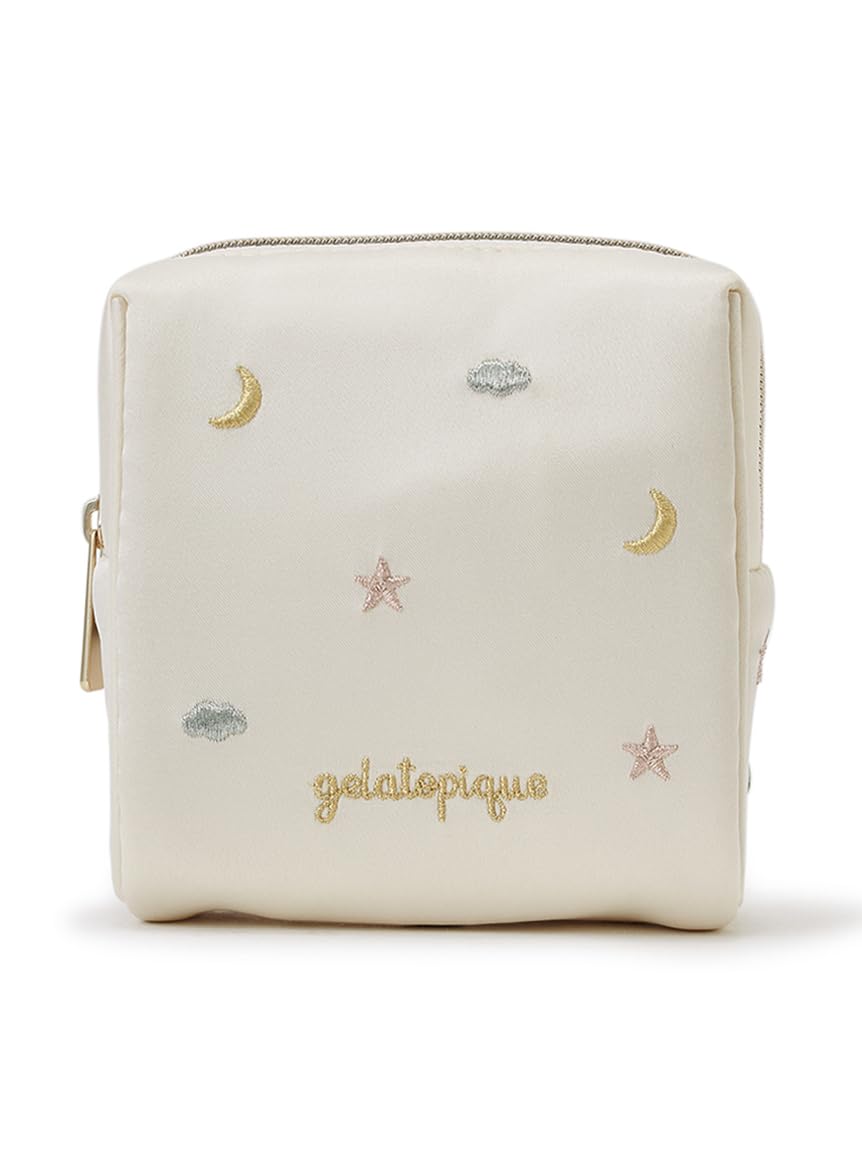 

Gelato Pique Motif Embroidered Pouch PWGB254639 YEL