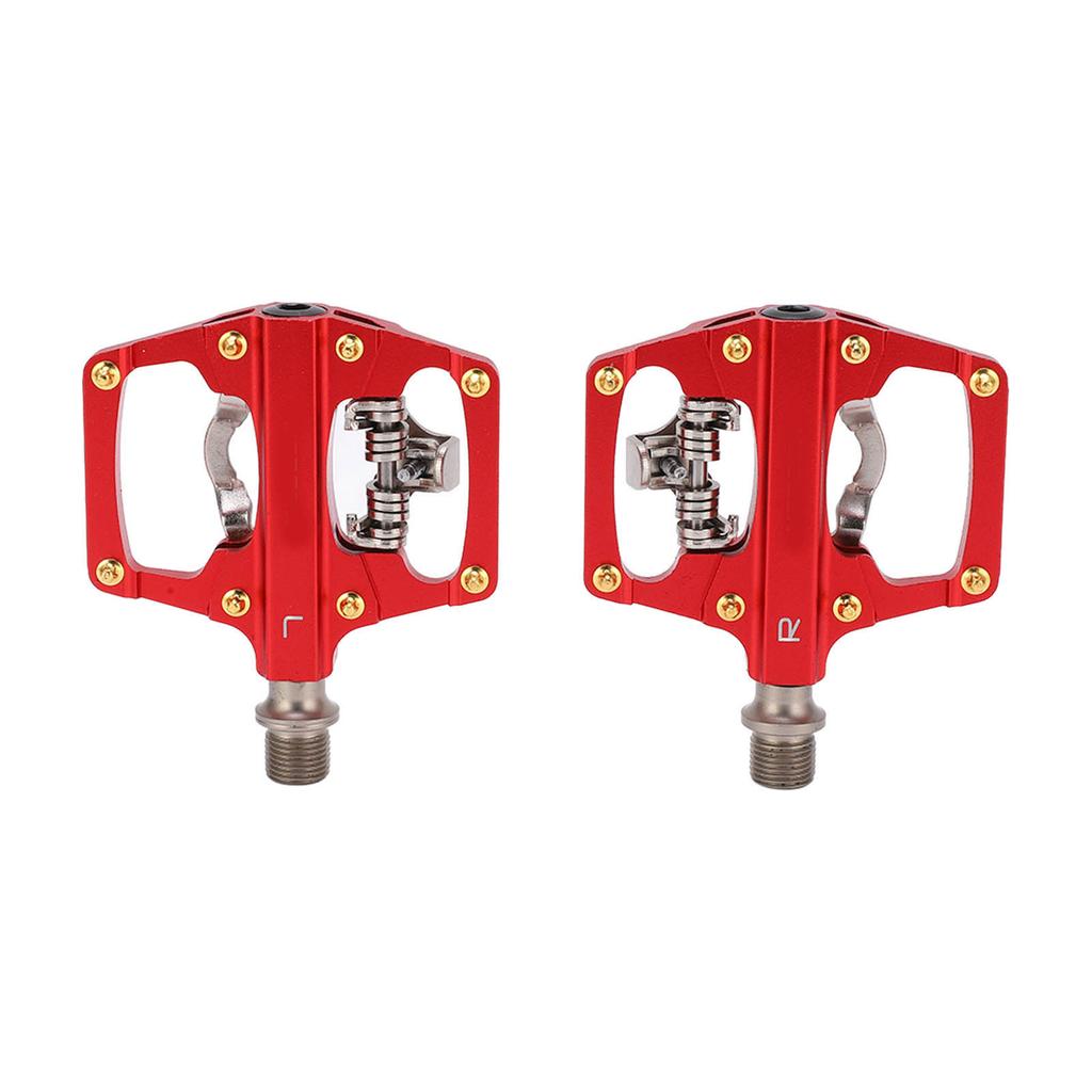 MEROCA Dual Sided Platform Multi Use Pedal for SPD Mountain Bike Bicycle Sealed Clipless Pedals