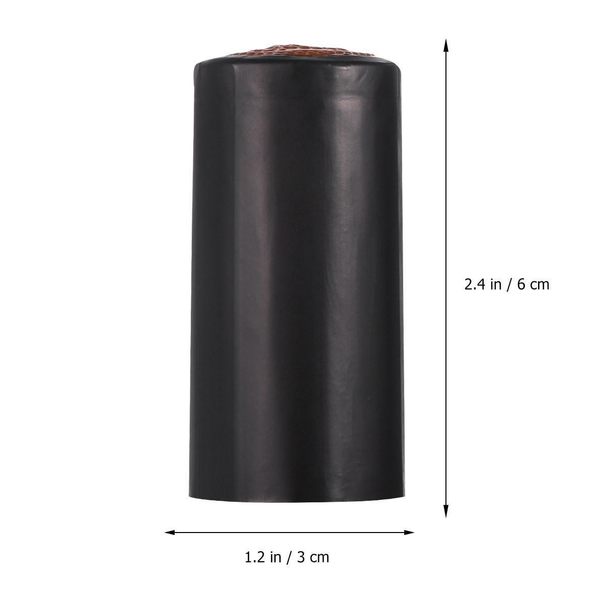 

100pcs Wine Bottle Sealing Film Heat Shrink Capsules For Wine Making Pvc Bottle Shrink Wrap Homebrew Seal Cover Kitchen чорний
