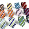 Men's Fashion Tie 7.5cm Tie Sage Green Orange Stripes Ties Business Meeting Suit Wedding Party Office Tie Men's Gift  Accessorie
