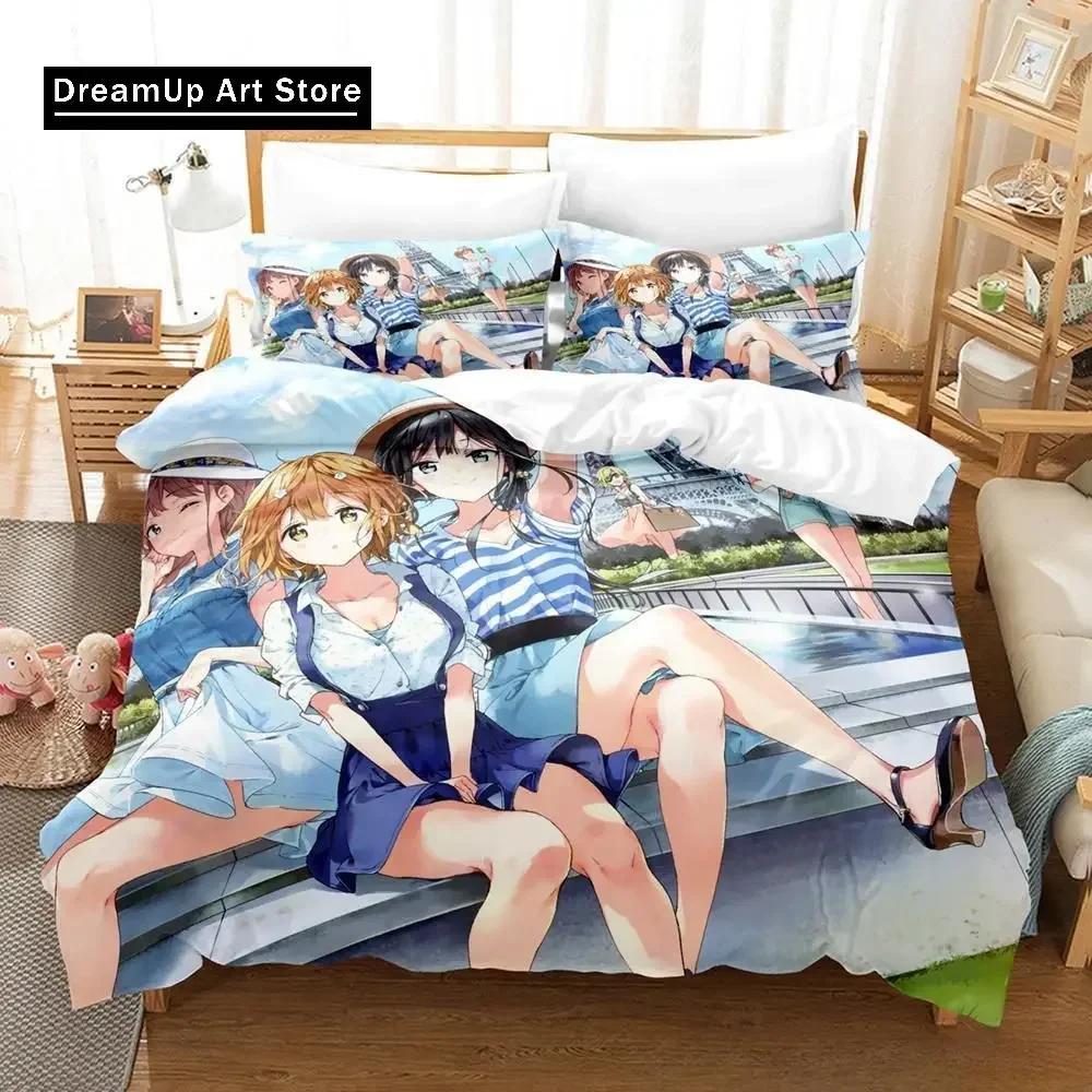 3d Printed Anime Masamune-kun's Revenge Bedding Set Single Twin Full Queen King Size Bed Set Adult Kid Bedroom Duvet cover Sets