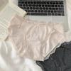 Female Spring and Autumn Sexy Pure Desire Lace Edge Bowknot Pure Cotton High Split Triangle Briefs