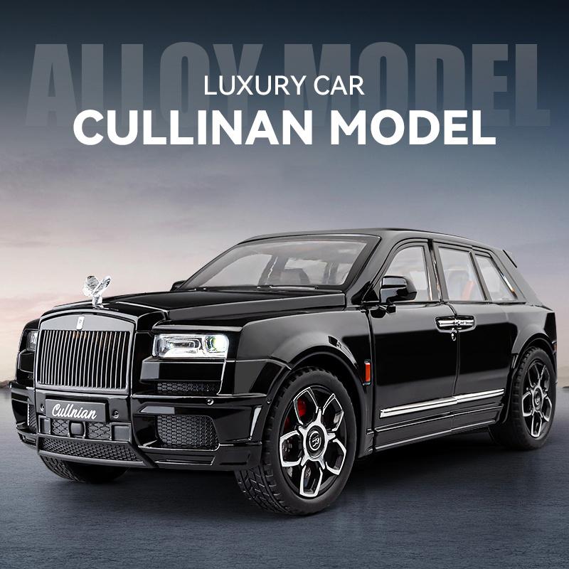 1/20 Rolls Royce SUV Cullinan Legering Lyxig Bilmodell Formgjuten Metallfordon Bilmodell Simulering Ljud och Ljus Leksak för Barn Gåva