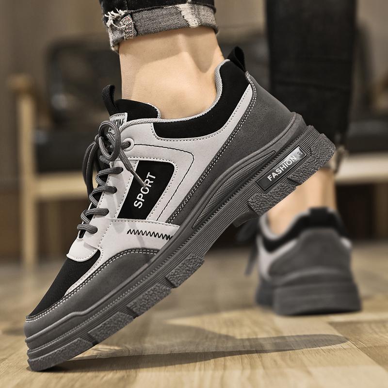 Autumn Men's New Breathable Work Safety Shoes Trendy Casual Sports Shoes Versatile Board Shoes Trendy Casual Shoes For Men