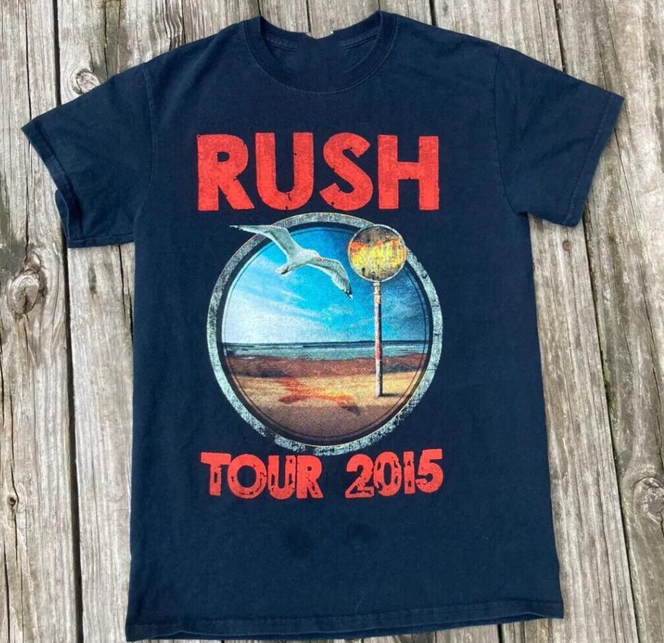 RUSH Rock Band 2015 Tour T-shirt Size S-4XL
