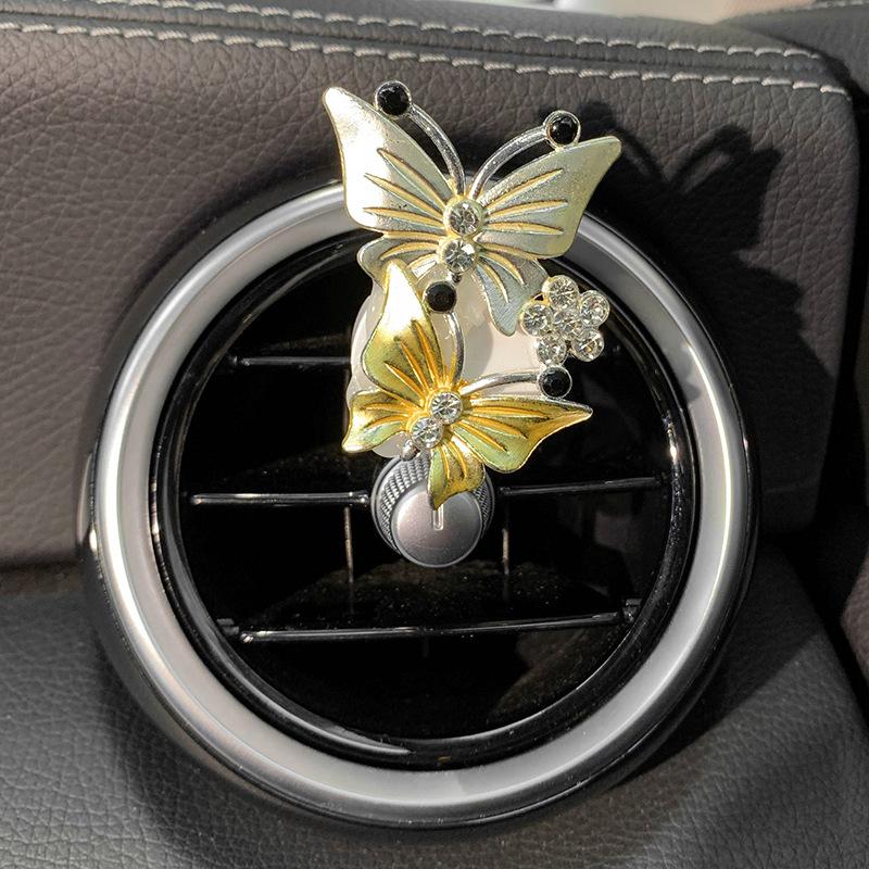 Butterfly Car Accessories,Cute Air Freshener,Air Vent Clip Conditioning Outlet Clip Car Air Freshener,Car Accessories, Bling Car Accessories for Women