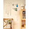 12Pcs Self-Adhesive Necklace Organizer, Necklace Holder Wall Mounted, Hanging Jewelry Organizer with 8 Hooks for Necklaces, Bracelets, Rings,