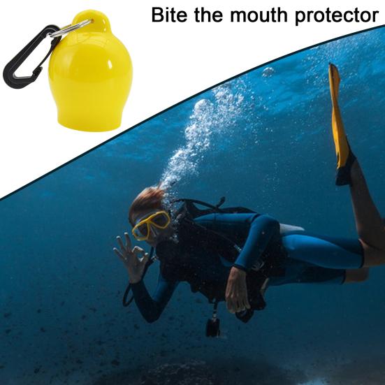 Silikonowa nasadka na ustnik Akcesoria do nurkowania z zatrzaskiem Mały rozmiar Łatwa instalacja Anti-aging osłona ustnika do nurkowania