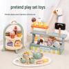 Kids' Wooden Tea & Dessert Role Play Set for Early Education