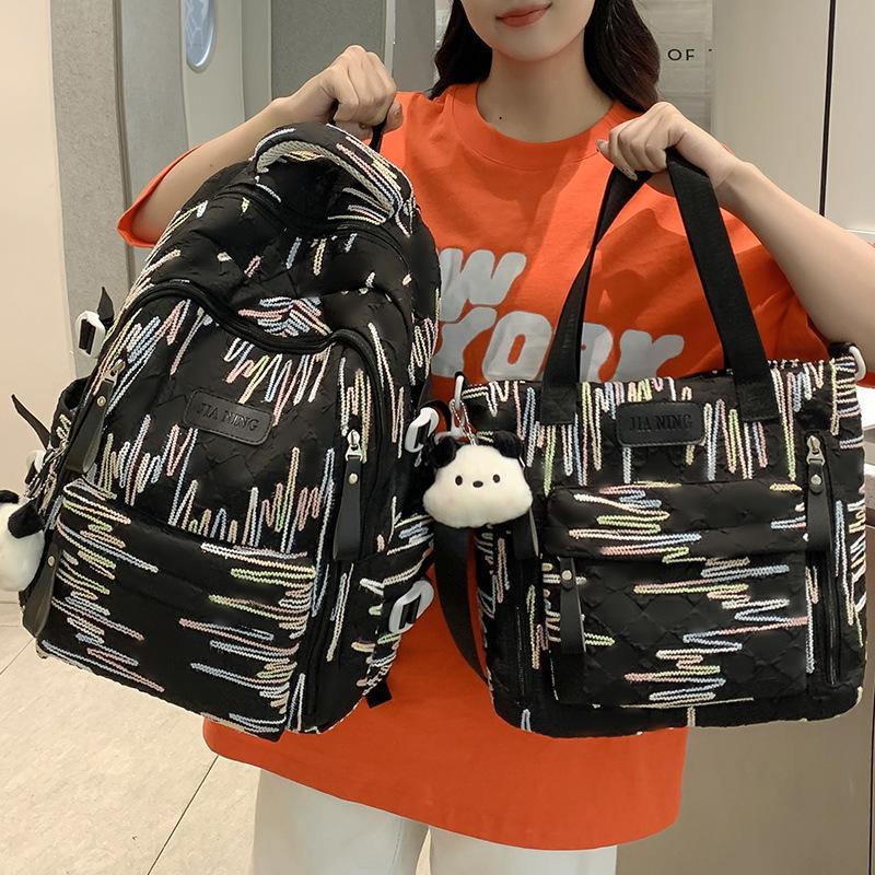 Schoolbags Children Elementary School Girls High-looking Ins Two Piece Set of Junior High School Students Backpacks