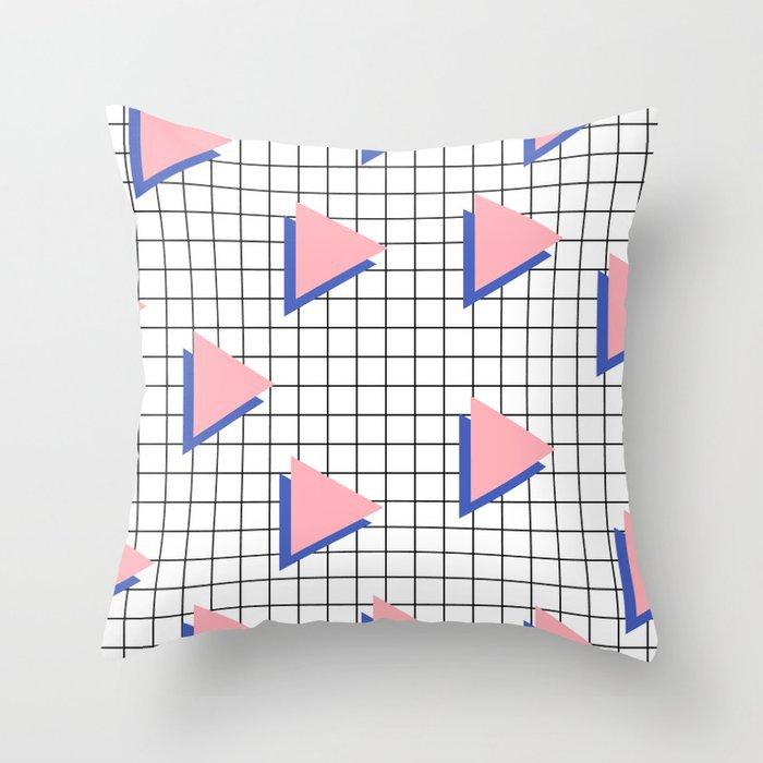 Mint Pink Throw Pillow Case Memphis Inspired Pattern Check Cushion Covers for Home Sofa Chair Decorative Pillowcases