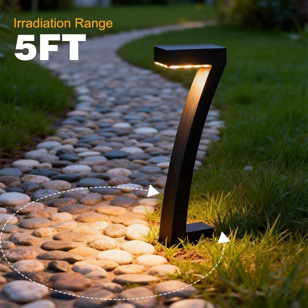 4/6/8Pcs Solar Lights 7-Shape for Garden Lawn IP65 Waterproof Pathway Landscape Lighting 6 LED Auto Dusk to Dawn Solar Ground Light