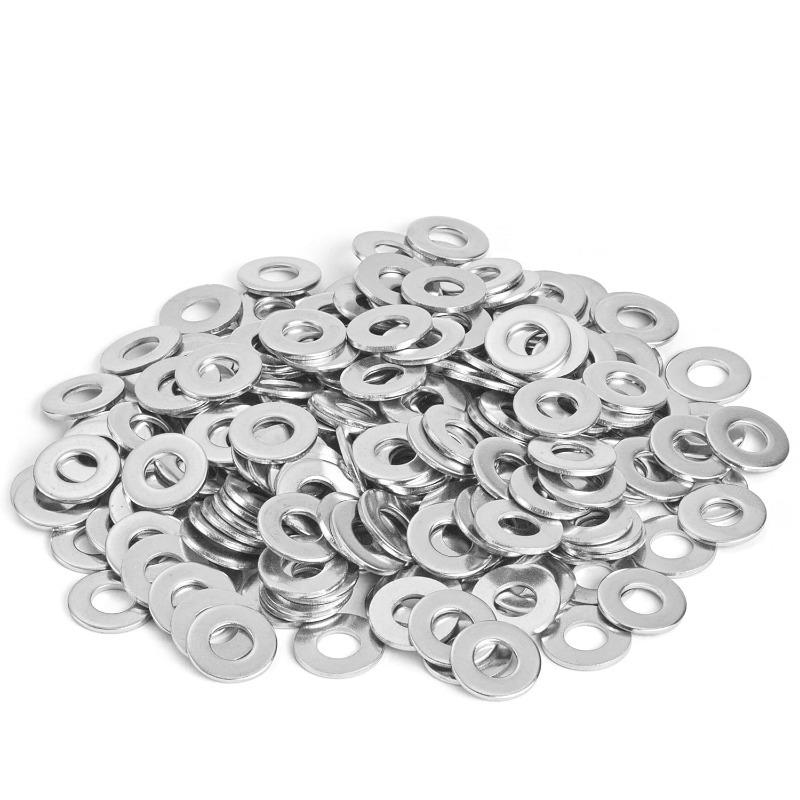 1-5box O-ring Fasteners Washers Stainless Steel Flat Gasket Home Screw Bolts Assorted Kit Accessories M2 M2.5 M3 M4 M5 M6 M8 M10