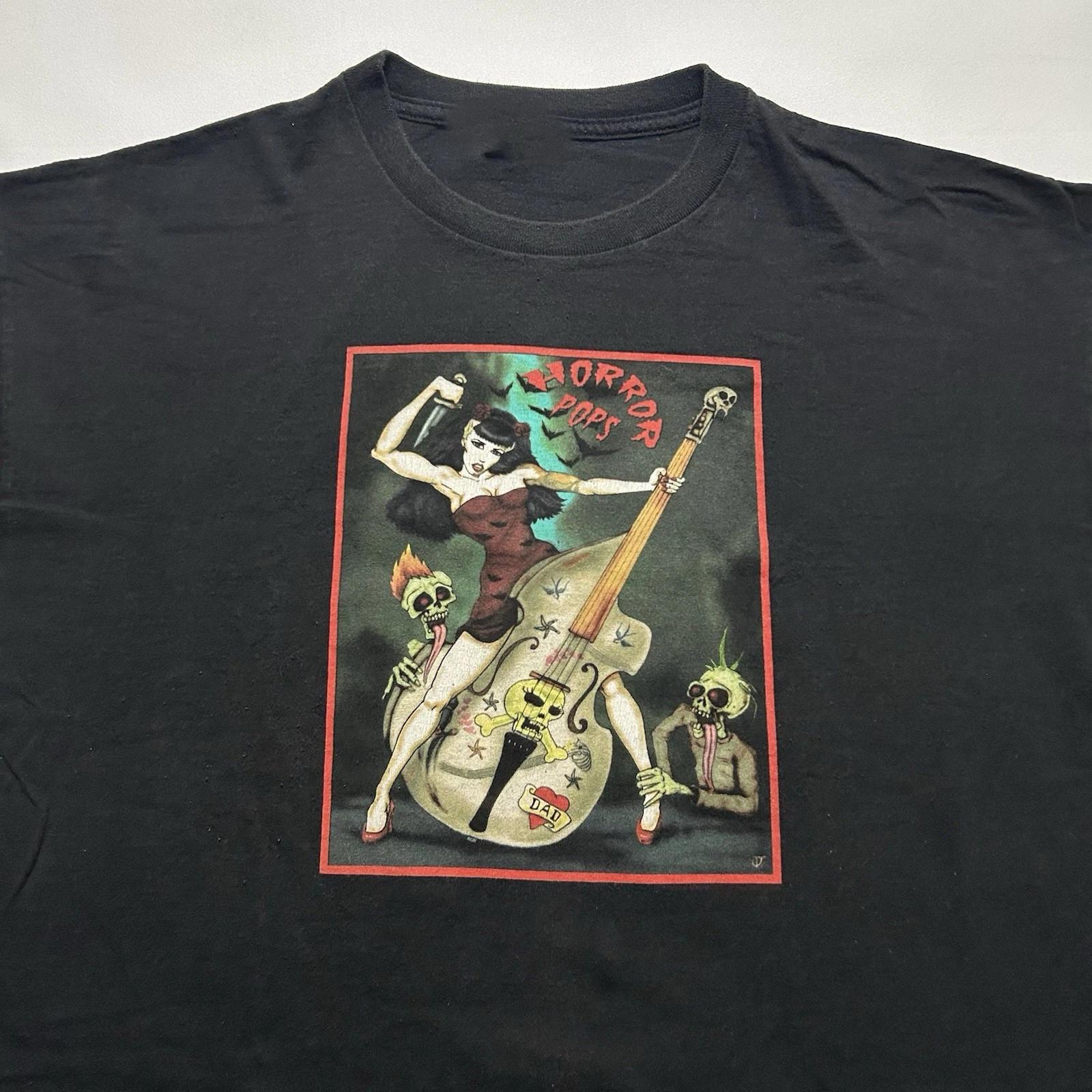 Horrorpops Band Punk Rock Music Band Full Size S to 5XL T-shirt TU366 XL