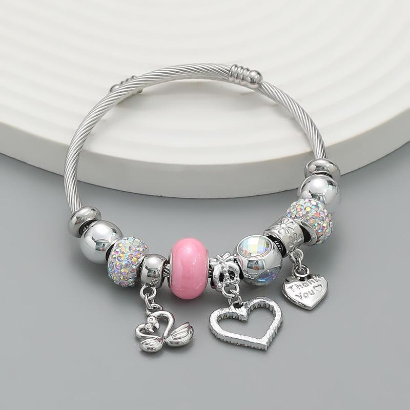 2023 European & American Panjia-Style Love Bracelets for Women - Perfect Couple Holiday Gifts