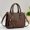 Stylish Womens Tote Bag With Floral Decor And Pu Material For Daily Use