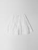 Stay With Me Pintuck Tiered Mini Skirt_White