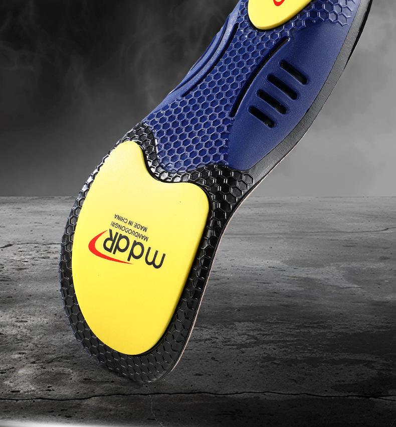 Cowhide Orthopedic Sports Insoles: Arch Support, Shock Absorption, Anti-Torsion, Deodorant, Antibacterial, Sweat-Wicking, Breathable, Non-Slip.