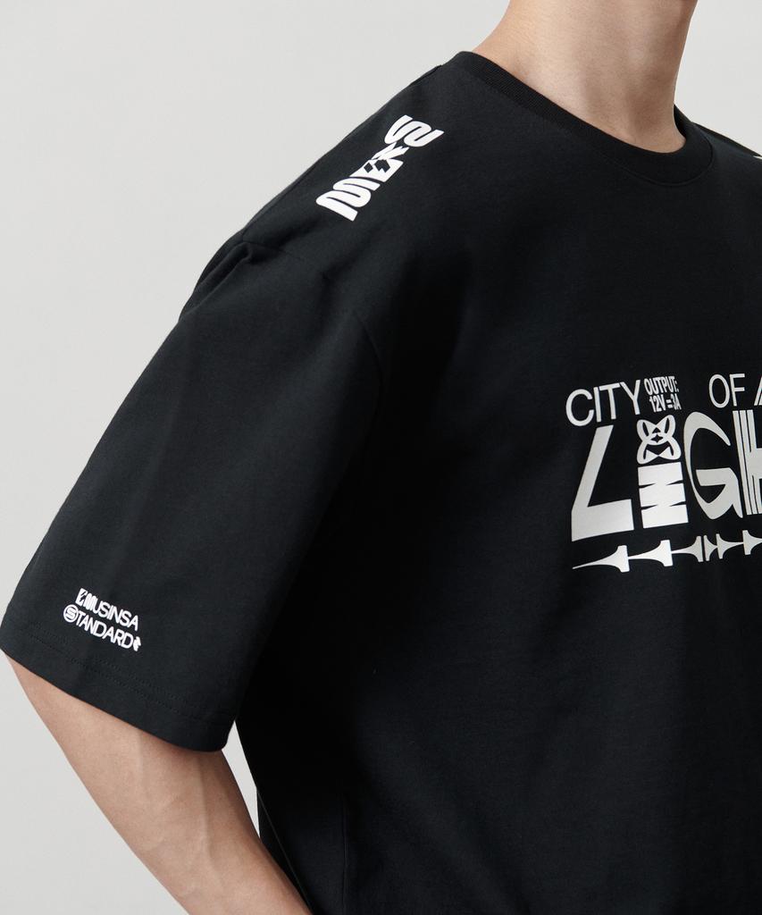 MUSINSA STANDARD City Of The Light T-Shirt_01 [Black]