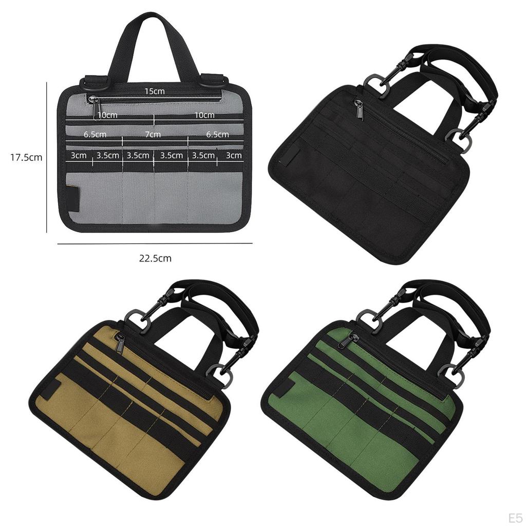 Multipurpose Tool Pouch Durable Oxford Cloth Pocket Organizer for Hiking